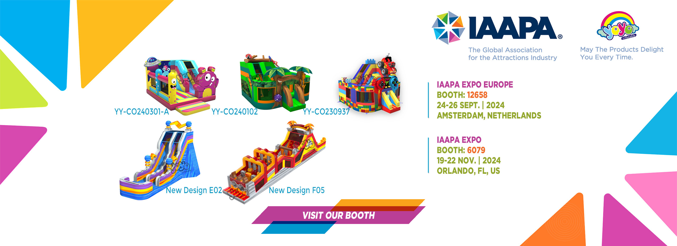 Welcome to Yoyo Inflatable Booth at IAAPA EXPO 2024!