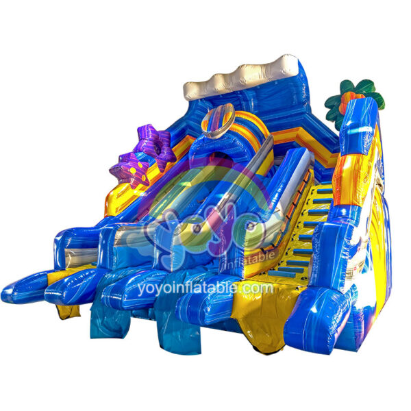 Beach Coconut Tree Inflatable Water Slide with Pool YY-WSL23064 (6)