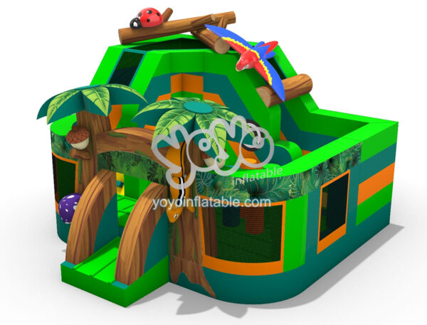 5 in 1 Jungle Inflatable Combo Bounce House YY-CO240102 (2)