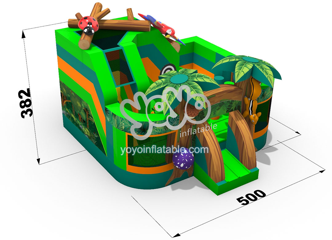 5 in 1 Jungle Inflatable Combo Bounce House YY-CO240102 (5)