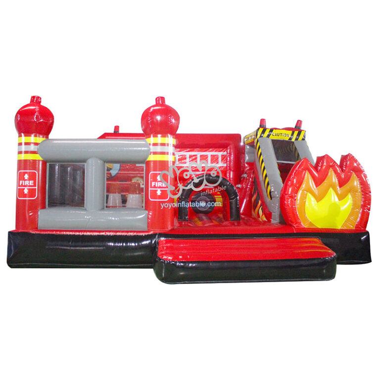 Fire Truck Bounce House and Slide Combo YY-CO240304 | Yoyo Inflatable