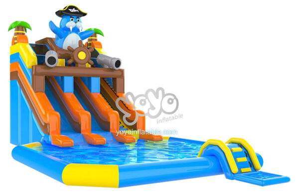 Captain Seal Inflatable Pool Slide YY-WSL240501 (3)