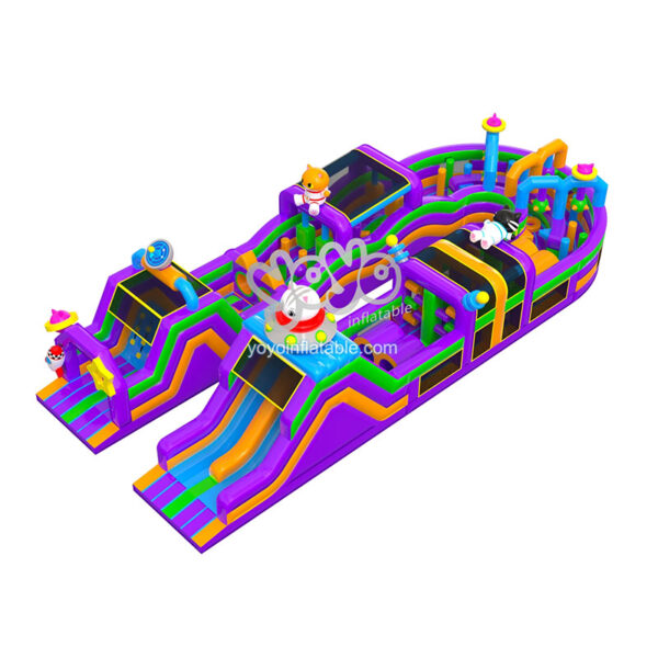 Cat's Space Journey Inflatable Obstacle Course YY-OB240501 (1)