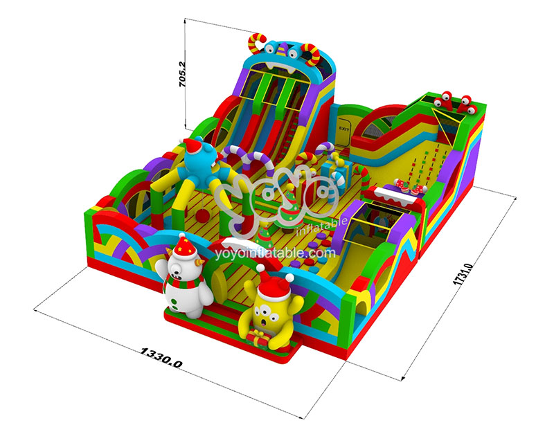 Christmas Theme Inflatable Playground Park YY-BP240602-B (6)