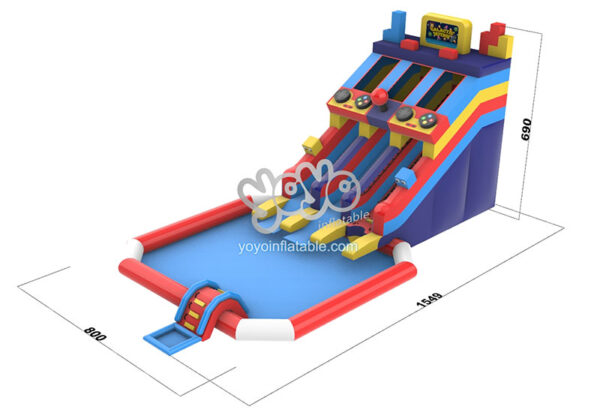 Game Themed Inflatable Pool Water Slide YY-WSL240503 (8)