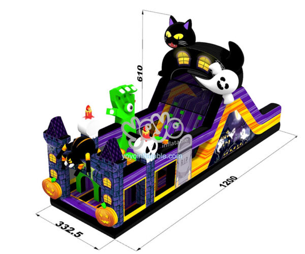 Halloween Fear Inflatable Obstacle Course YY-OB240702-B (1)