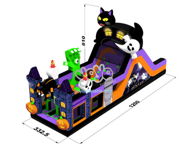 Halloween Indoor Inflatable Obstacle Course YY-OB240702-A (1)