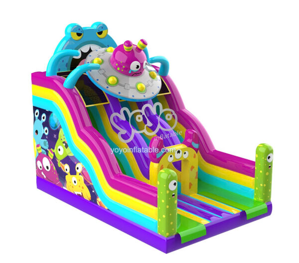 UFO Monster Inflatable Dry Slide YY-SL240301 (2)