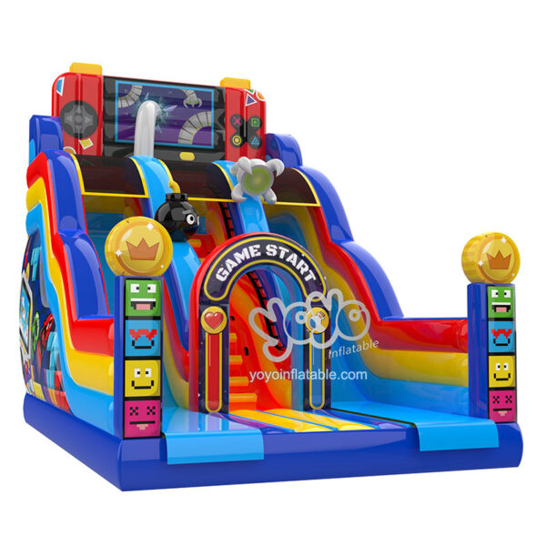 Video Game Inflatable Dry Slide YY-SL240802 (1)