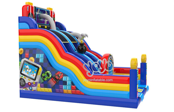 Video Game Inflatable Dry Slide YY-SL240802 (3)