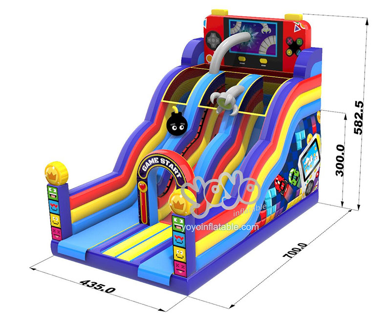 Video Game Inflatable Dry Slide YY-SL240802 (4)