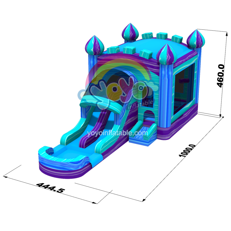 Colorful Palace Inflatable Wet Dry Combo YY-WCO241111 (5)