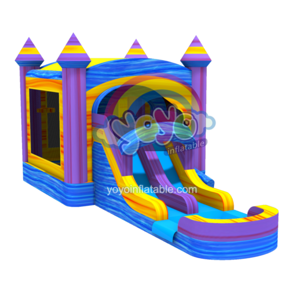 Yellow Marble Wet Dry Combo Bounce House YY-WCO241108-F (3)