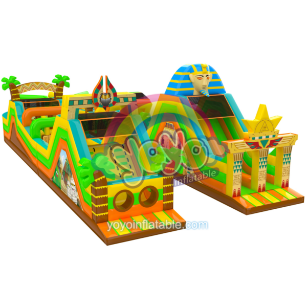 Ancient Egypt Obstacle Course Bounce House YY-OB241008 (1)