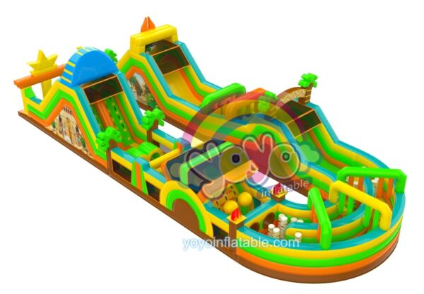 Ancient Egypt Obstacle Course Bounce House YY-OB241008 (2)