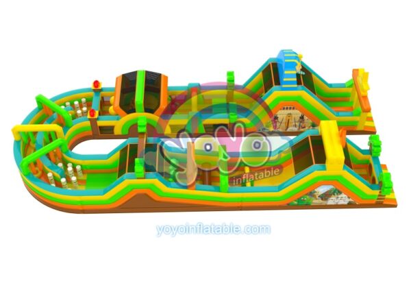 Ancient Egypt Obstacle Course Bounce House YY-OB241008 (3)