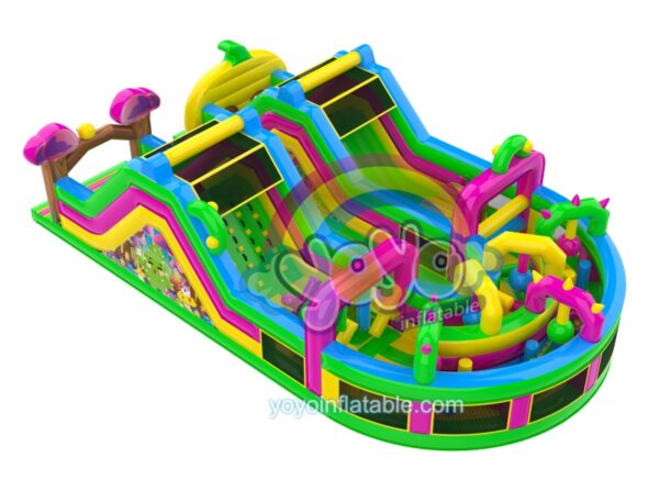 Fantasy Forest Inflatable Obstacle Course YY-OB240906 (3)