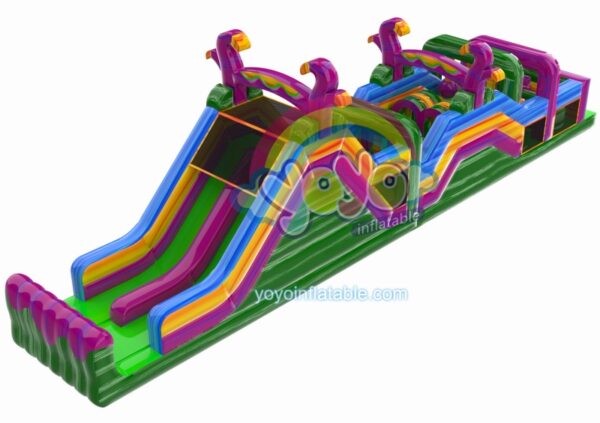 Psychedelic Forest Inflatable Obstacle Course YY-OB240905-B (2)