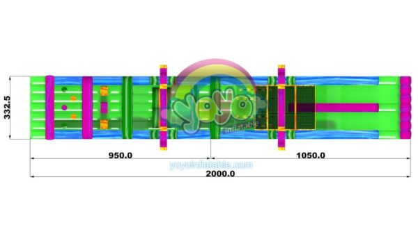 Psychedelic Forest Inflatable Obstacle Course YY-OB240905-B (3)