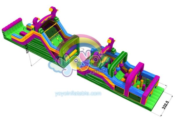 Psychedelic Forest Inflatable Obstacle Course YY-OB240905-B (4)