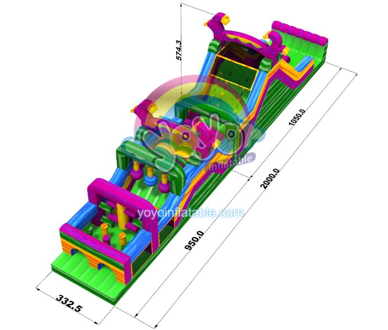 Psychedelic Forest Inflatable Obstacle Course YY-OB240905-B (5)