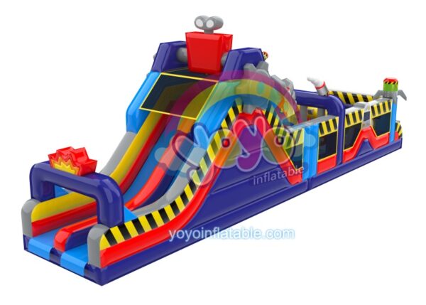 Robot Invasion Obstacle Course Bounce House YY-OB241007 (2)