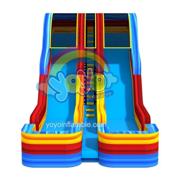 18ft Marble Red Blue Commercial Inflatable Water Slide YY-WSL241107-C (2)