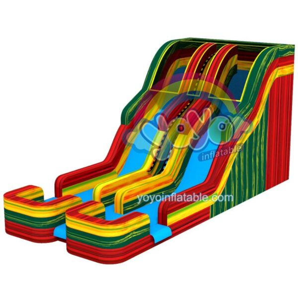 18ft Marble Red Green Commercial Inflatable Water Slide YY-WSL241107-F (1)