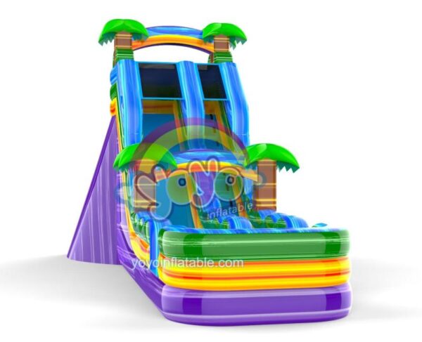 Tropical Themed 18ft Inflatable Water Slide YY-WSL240301-C (2)