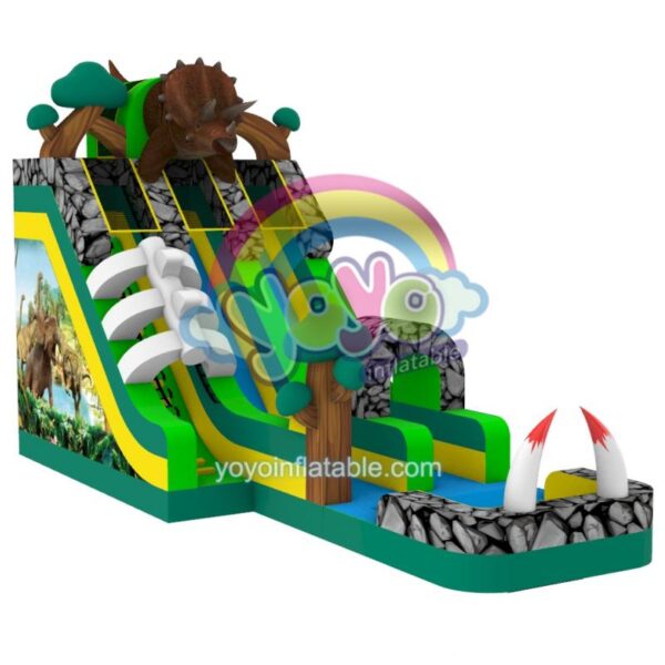 Dinosaur Themed Inflatable Commercial Water Slide YY-WSL250220 (1)