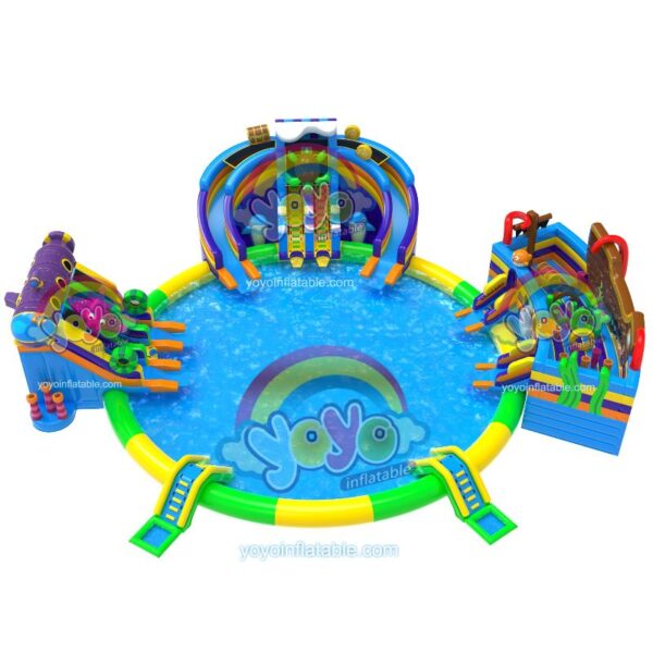 Ocean Kingdom Huge Inflatable Water Slide with Pool YY-WSL250319 (2)