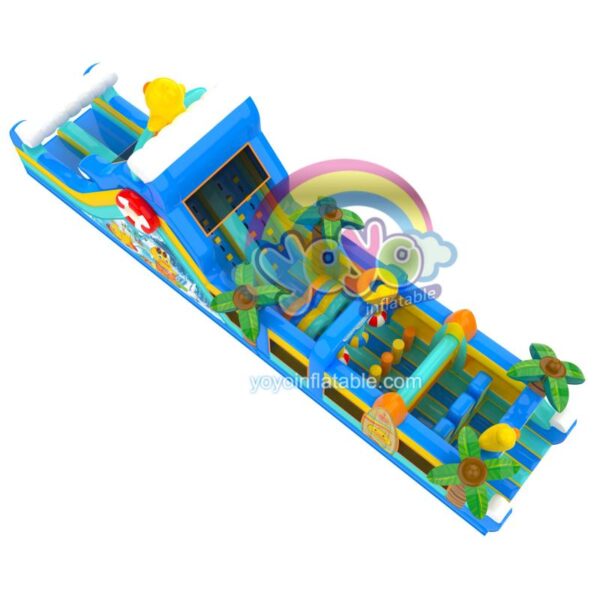 Surfing Duck Inflatable Obstacle Course Bounce House YY-OB250212 (3)